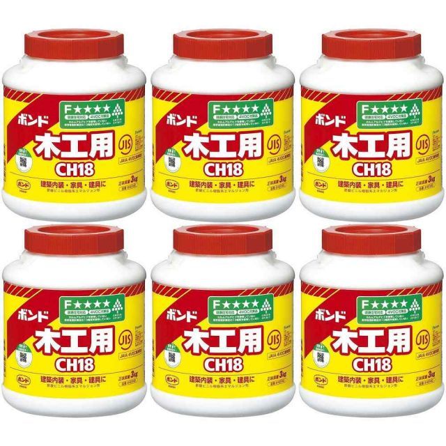 コニシ ボンド木工用 CH18 3kg（ポリ缶） ＃40140 6個