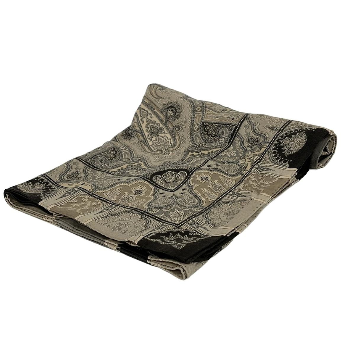 ETRO(エトロ) ストール(ショール)新品同様 - ダークブラウン×ベージュ