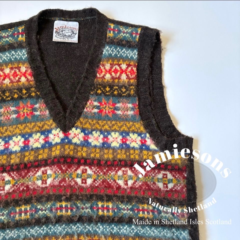 JAMIESONS / SHIPS ダブルネーム フェアアイル ニットベスト - メルカリ