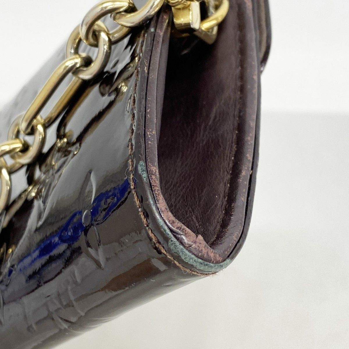 【5pb1873】ルイヴィトン ショルダーウォレット ヴェルニ サンセットブルーバード M93542 アマラント【中古】レディース ☆SALE【5pb1873】ルイヴィトン ショルダーウォレット ヴェルニ サン