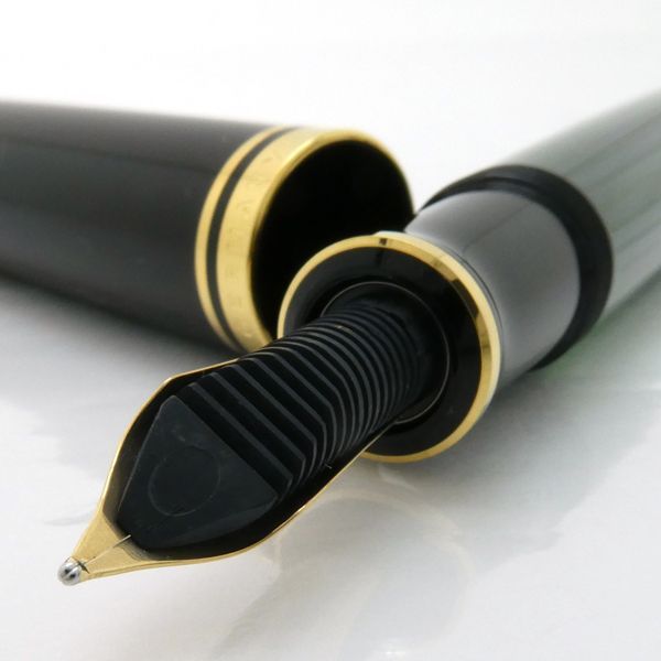 Pelikan スーベレーン 万年筆 14c-585 グリーン ストライプ 新品同様