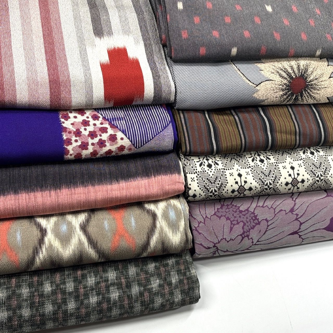 アンティーク 10枚 正絹 着物まとめ売り 同梱購入歓迎 リメイク用