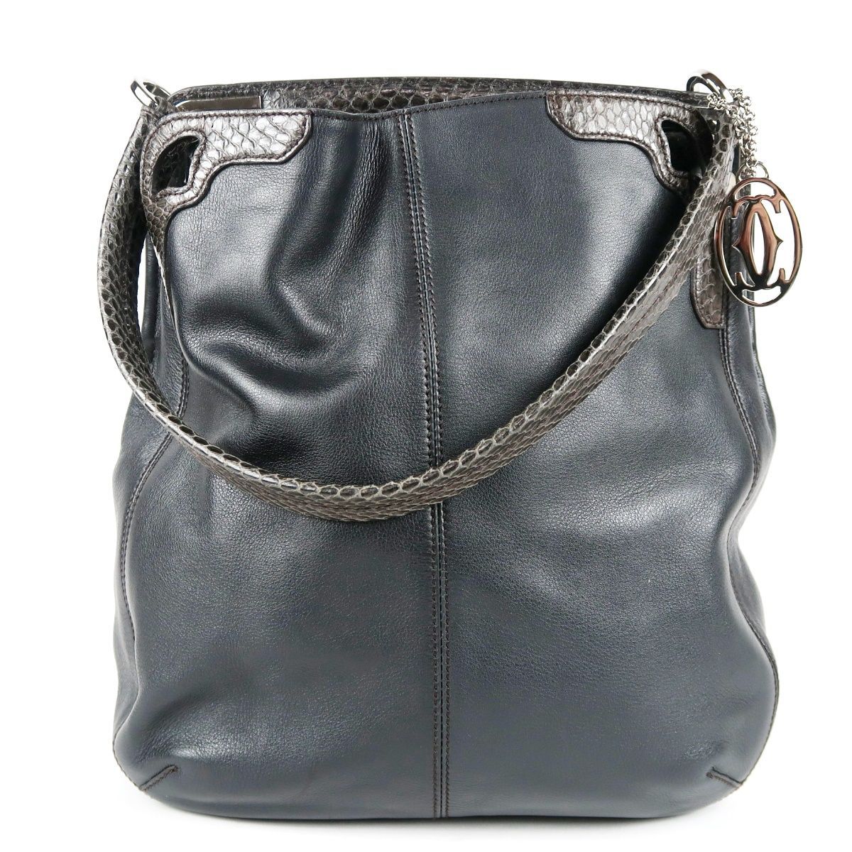 超美品】Cartier カルティエ パイソン マルチェロ 2C レザー 2WAY