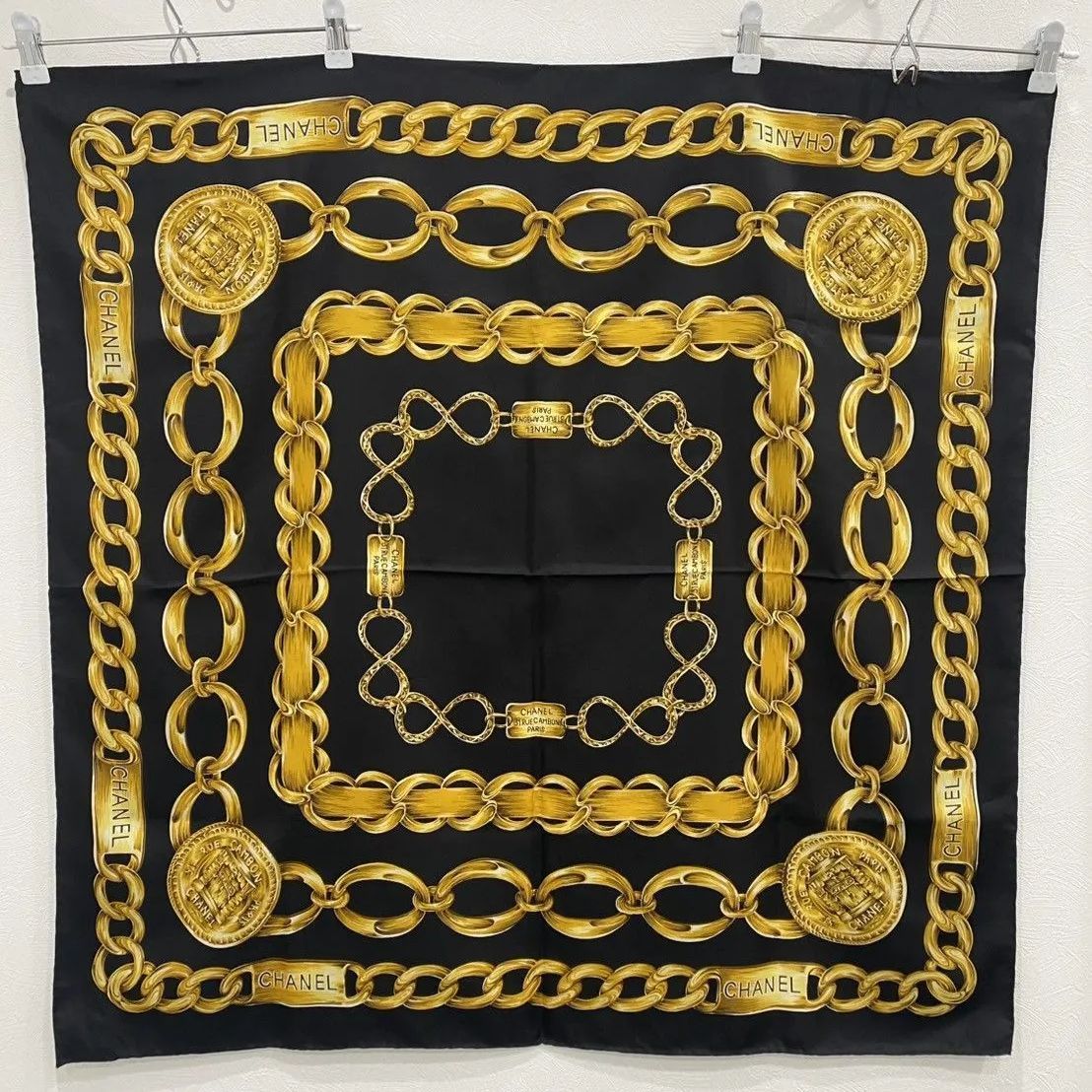 シャネル スカーフ チェーン 大判 シルク - メルカリ