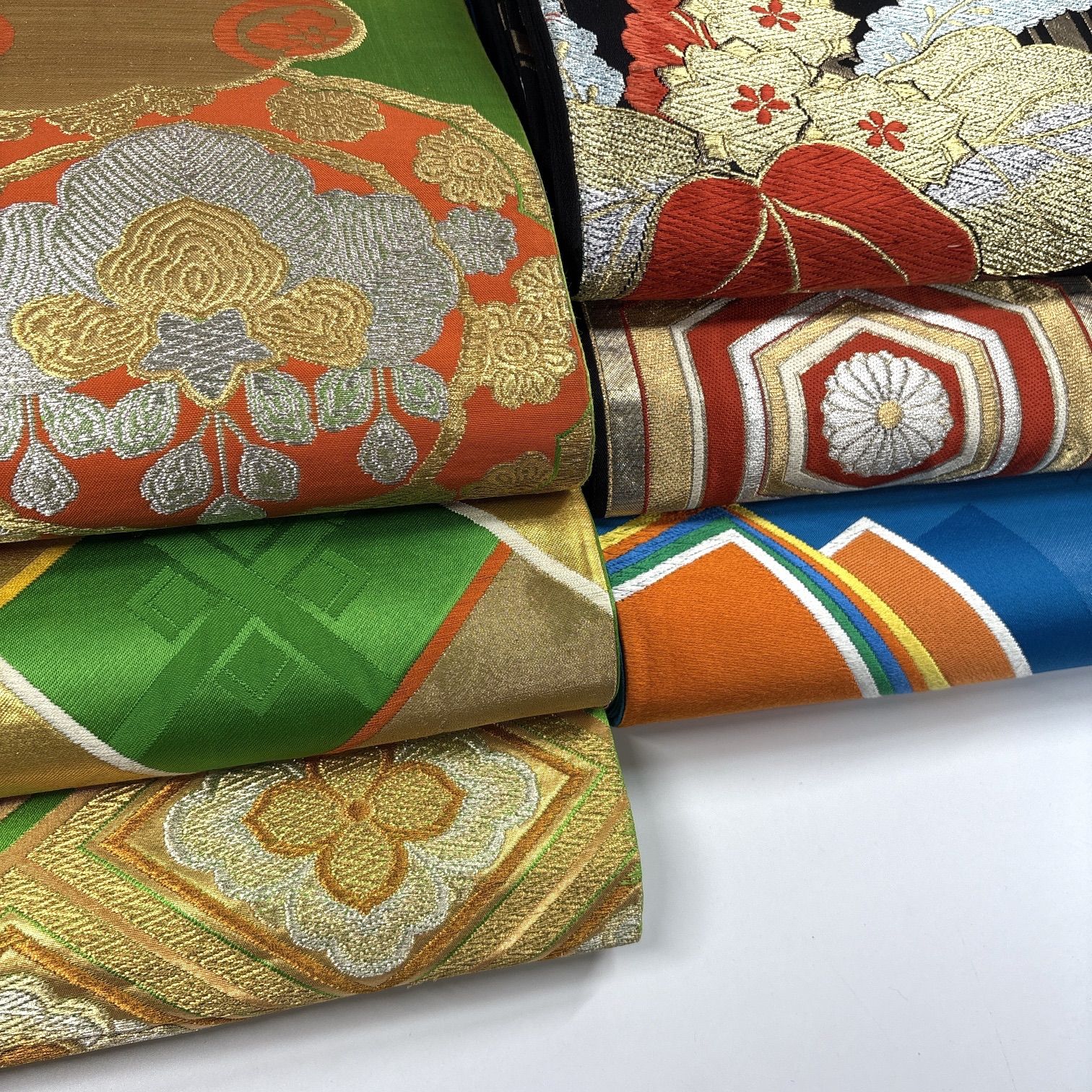 袋帯 6枚 正絹 帯まとめ売り 同梱購入歓迎 リメイク用 着付け練習用