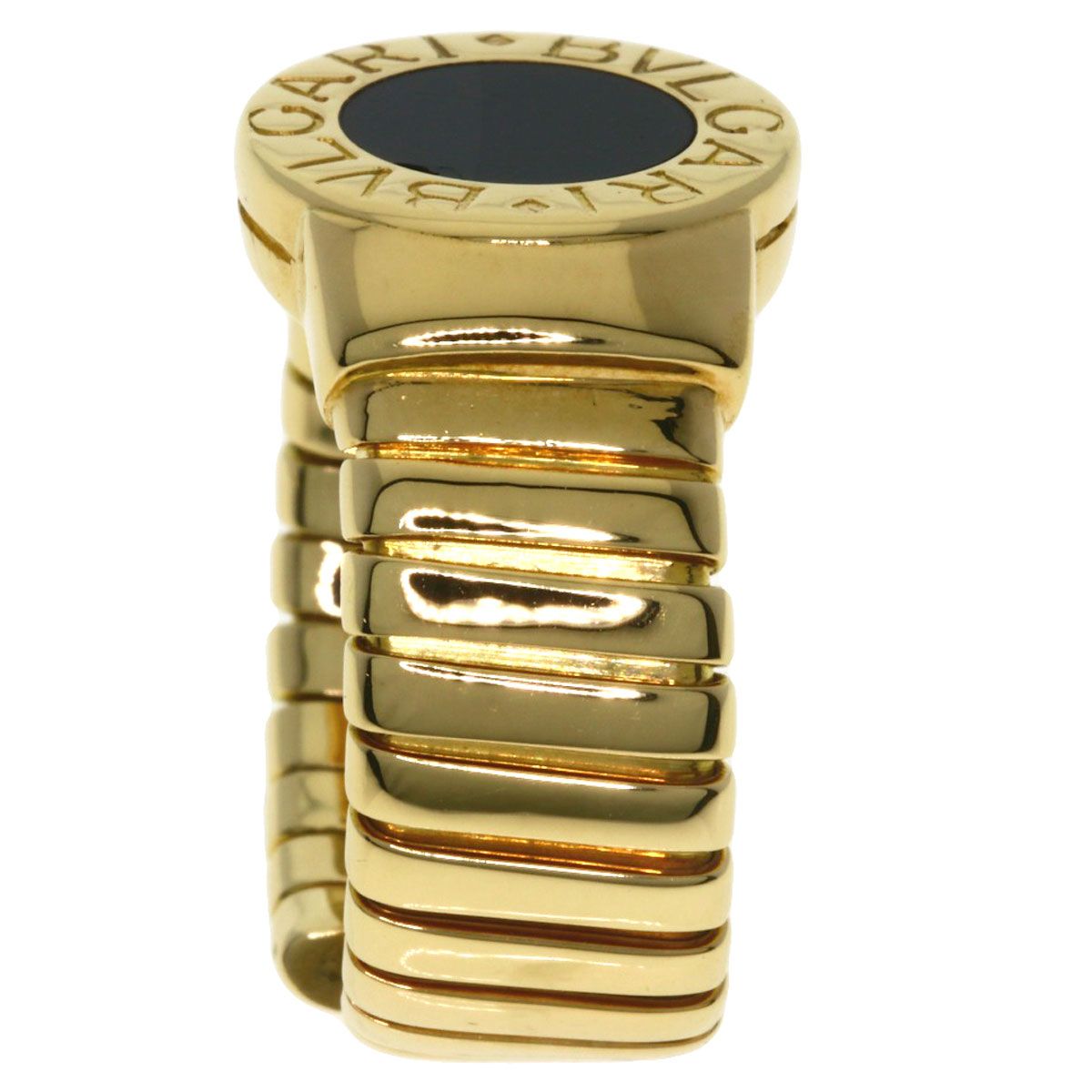 BVLGARI ブルガリ トゥボガス オニキス リング・指輪 K18YG レディース