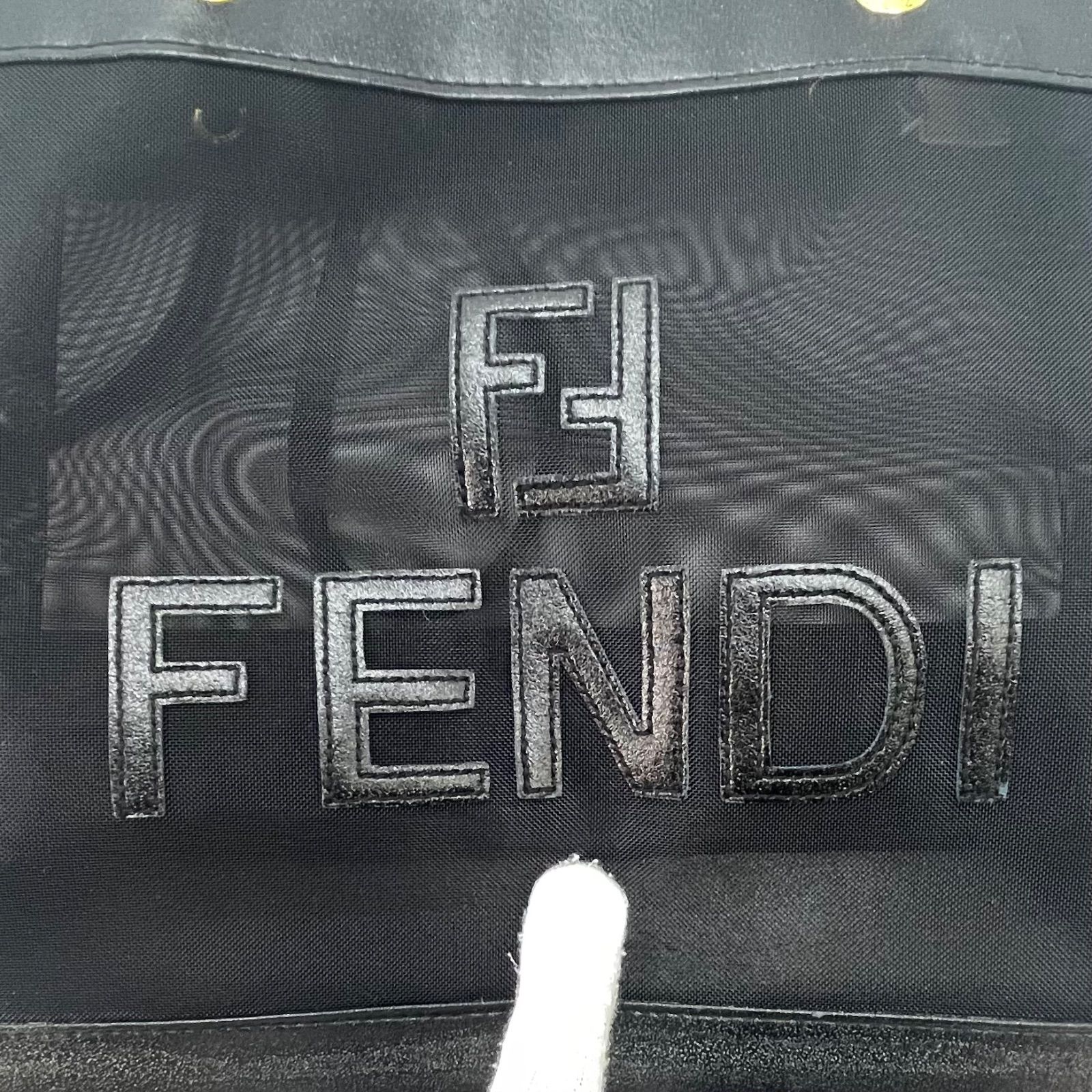 フェンディ トート ショルダーバッグ メッシュ A4 黒 FZ370 - メルカリ