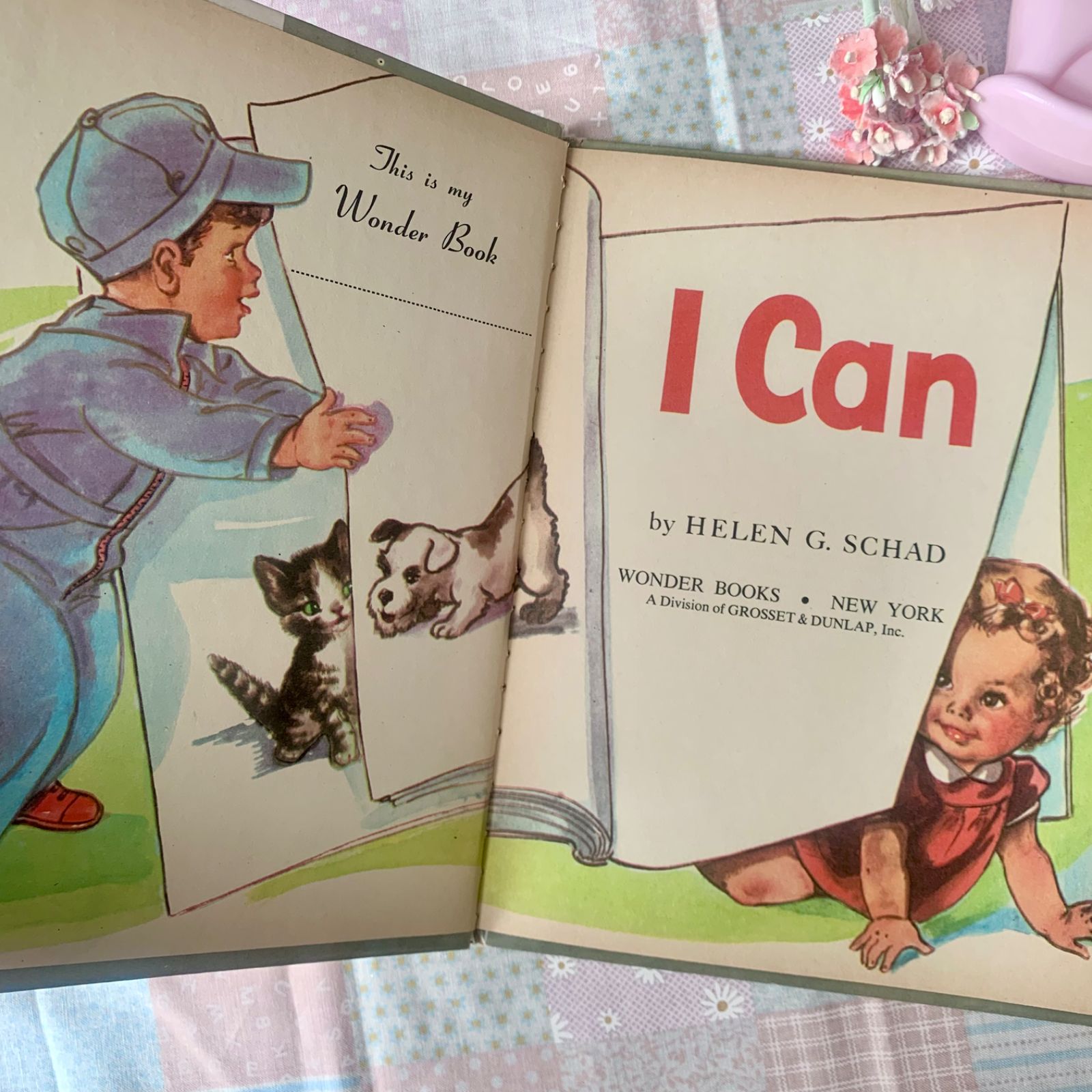 ヴィンテージ絵本 洋書『I can I can I can』1958年 ベビー