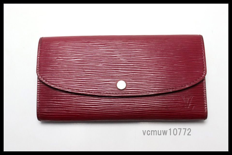 【極美品】ルイヴィトン　エピ　ポルトフォイユ　エミリー　長財布　レッド系 極美品】ルイヴィトン エピ ポルトフォイユ エミリー 長財布 レッド系