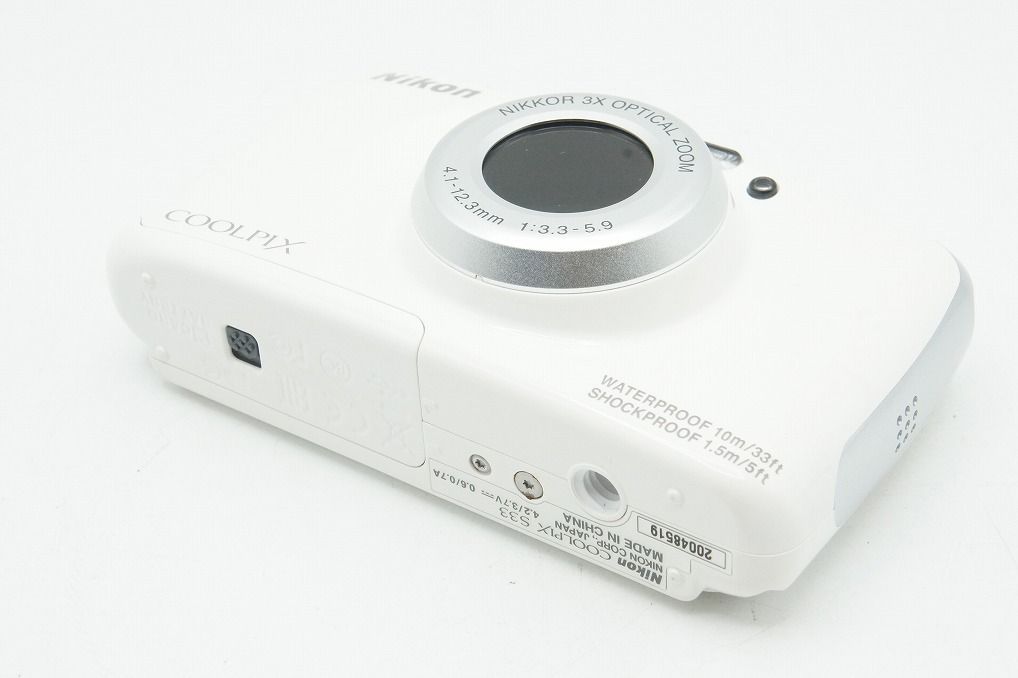 良品 Nikon ニコン COOLPIX S33 コンパクトデジタルカメラ ホワイト