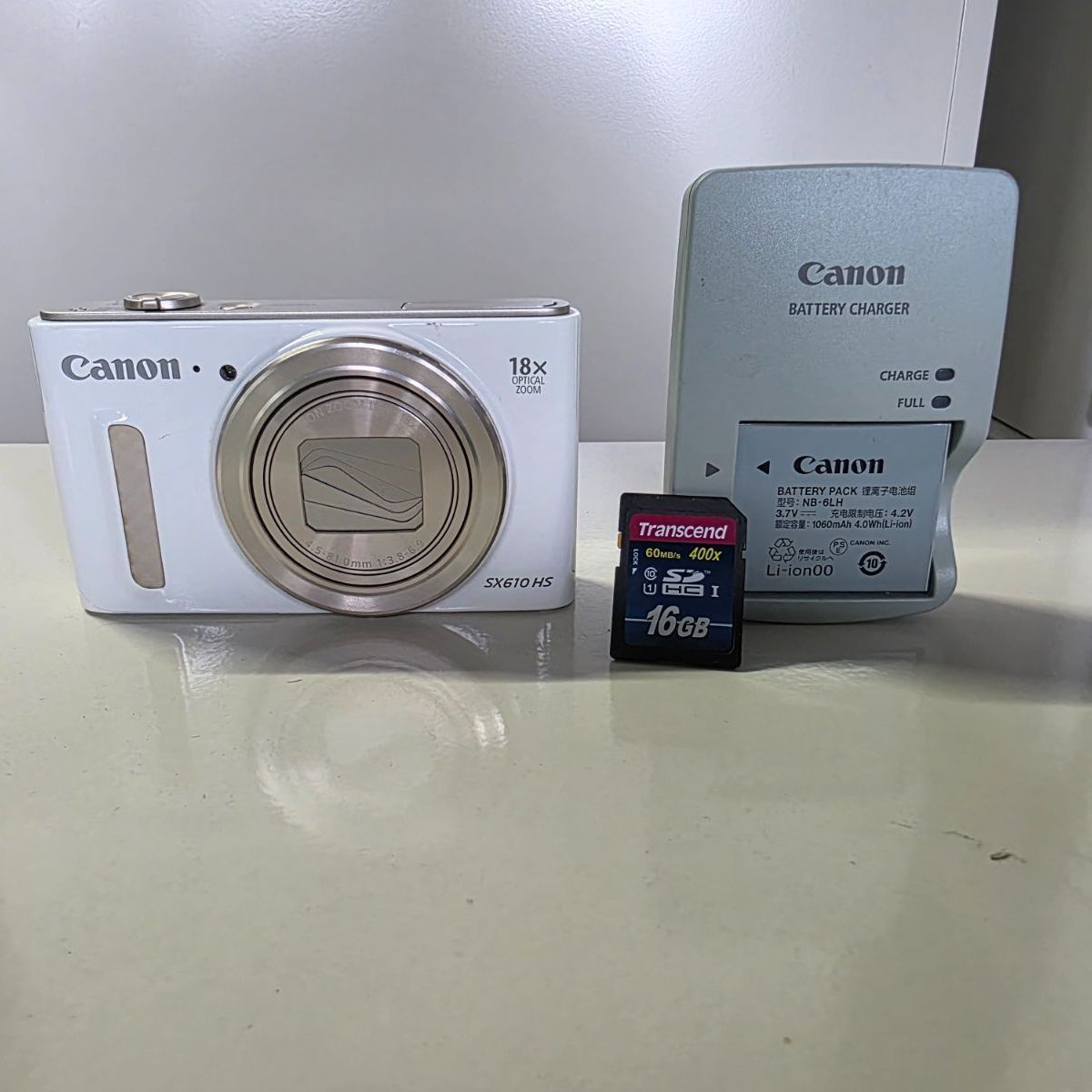 動作確認済　Canon PowerShot SX610HS ホワイト デジカメ Amazon | Canon デジタルカメラ PowerShot SX610 HS ホワイト 光学18倍