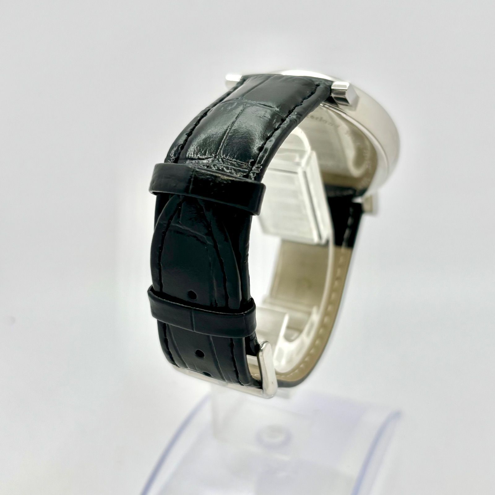 箱付/新品電池】MONDAINE モンディーン メンズ 腕時計 デイト シルバー