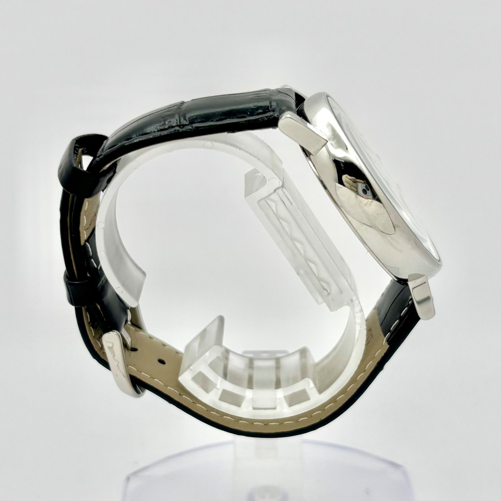 箱付/新品電池】MONDAINE モンディーン メンズ 腕時計 デイト シルバー