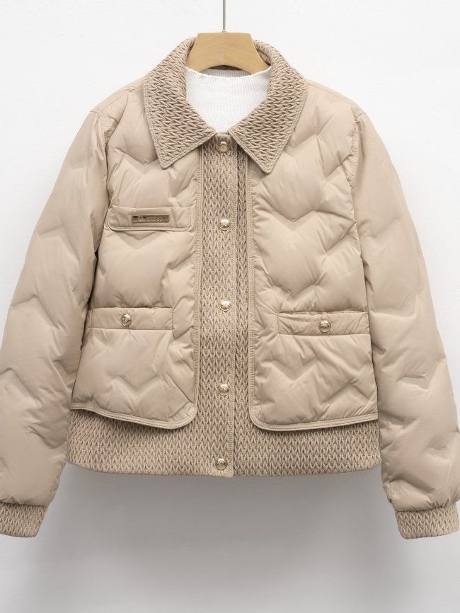 極美品◆ACUTA◆キルティングダウンジャケット◆ベージュ◆ボリュームカラー◆F 今のうちにゲットしておきたい！検索ワード急上昇中の『ダウン