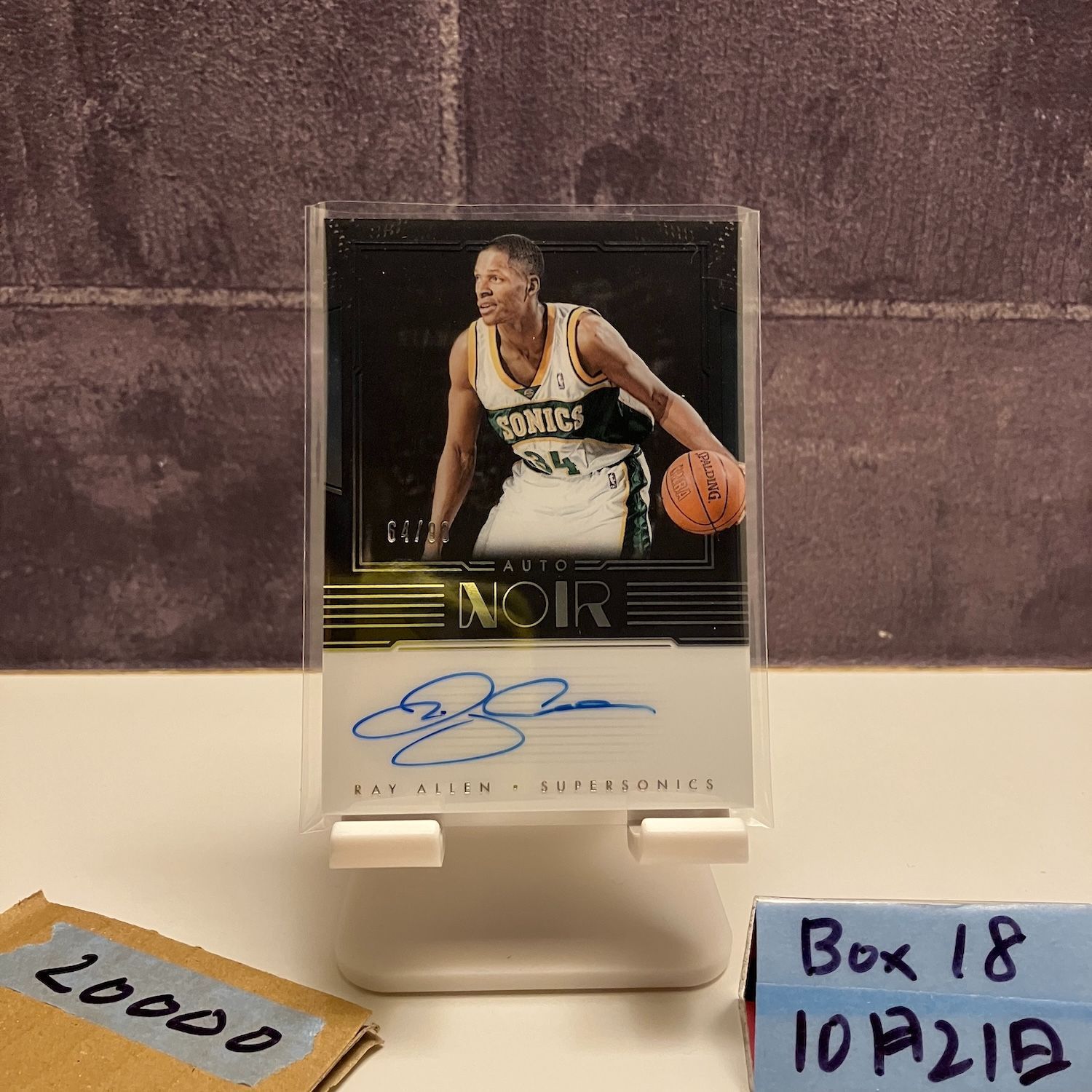 2017-18 Panini Ray Allen 64/99 直筆サインカード Seattle