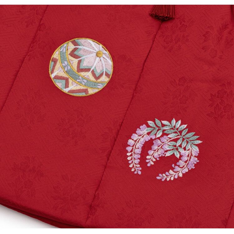 七五三 3歳 三歳 正絹 被布コート 単品 女の子 売れ筋 しゃれっこ 赤