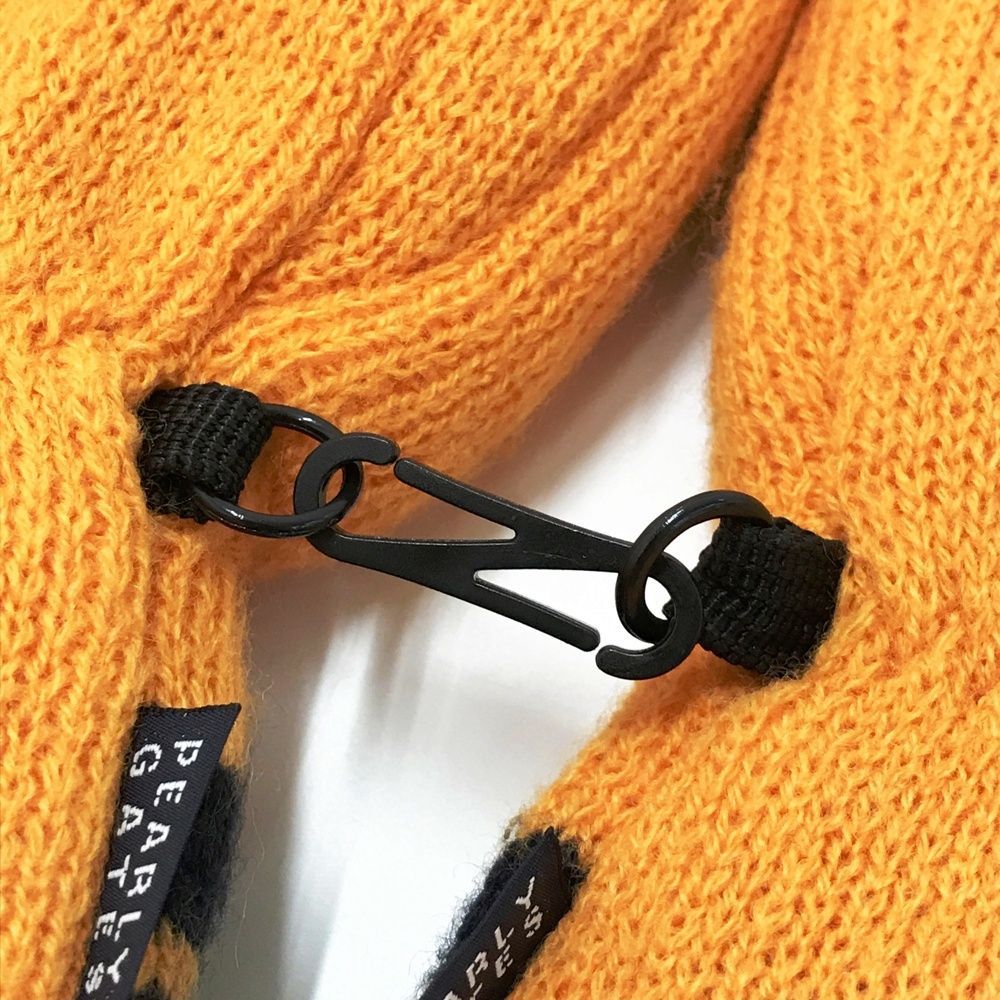 美品　パーリーゲイツ　ドライバーズニット　袖ロゴ　ブルゾン　ワッペン　オレンジ PEARLY GATES パーリーゲイツ 2024年モデル ハーフジップ 蓄熱