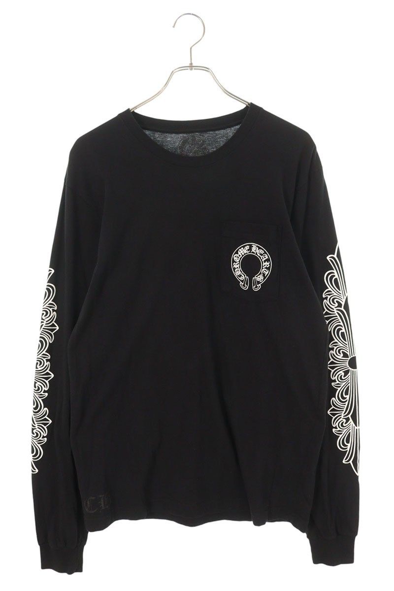 クロムハーツ CH L/S バックホースシュープリント袖フローラル長袖