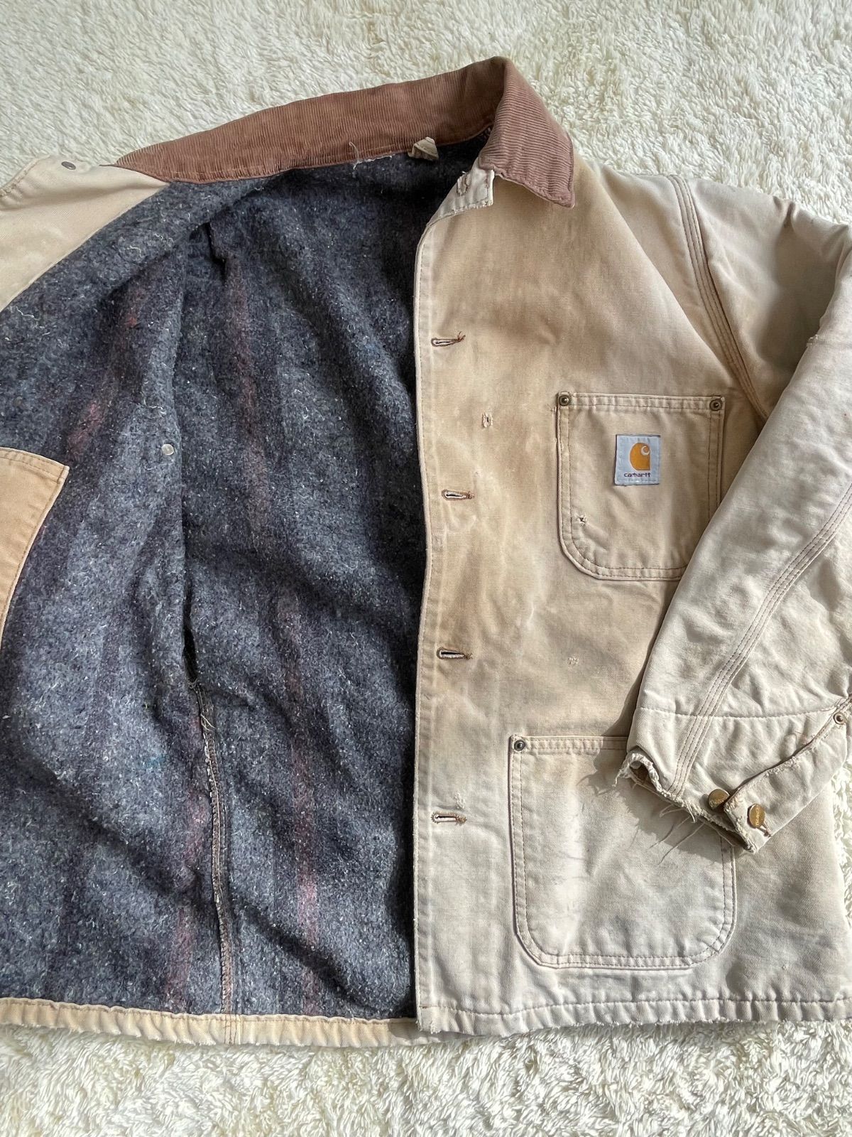 80s 星タグ カーハート ミシガン チョア コート 古着 メンズ F USA製 80's 90's USA製 Carhartt ミシガンチョアコート Black 80s Carhartt