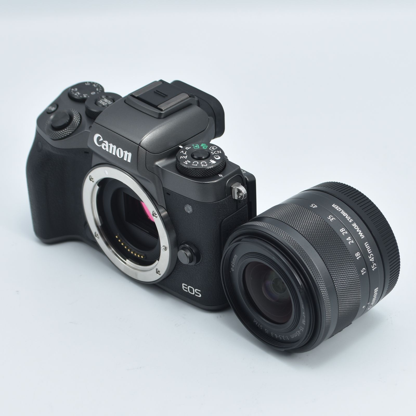B#10474 T Canon ミラーレス一眼カメラ EOS M5 レンズキット EF-M15