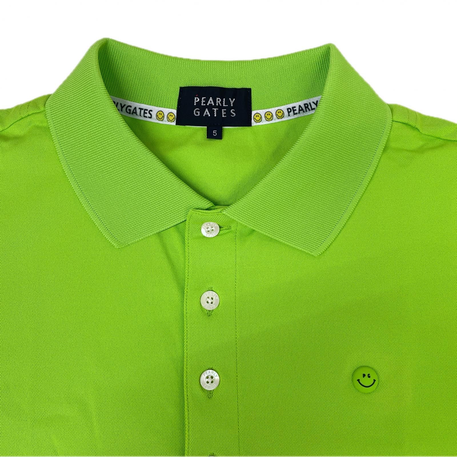 PEARLY GATES グリーンポロシャツ PGG】【直営店舗&公式オンライン限定】ポリエステルヤーンmmニットポロ