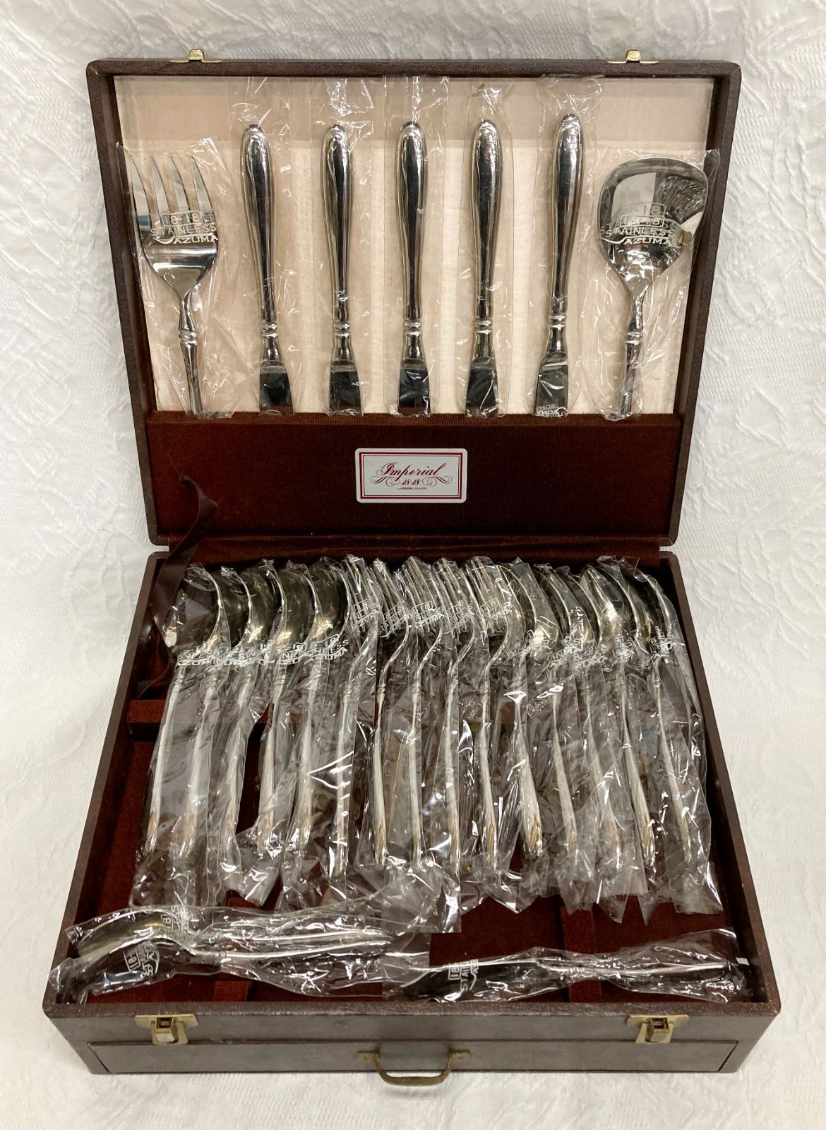 〇未使用 アズマ インペリアル 18-18 ステンレス カトラリーセット 25