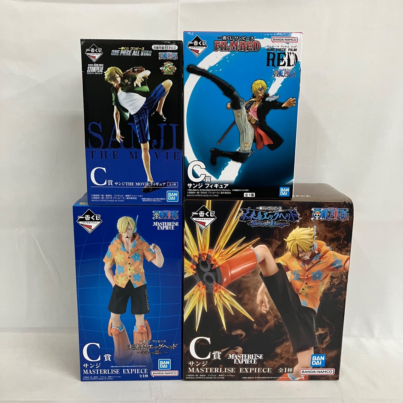 未開封 ワンピース 一番くじ C賞 サンジ フィギュア 4個セット SFQ580