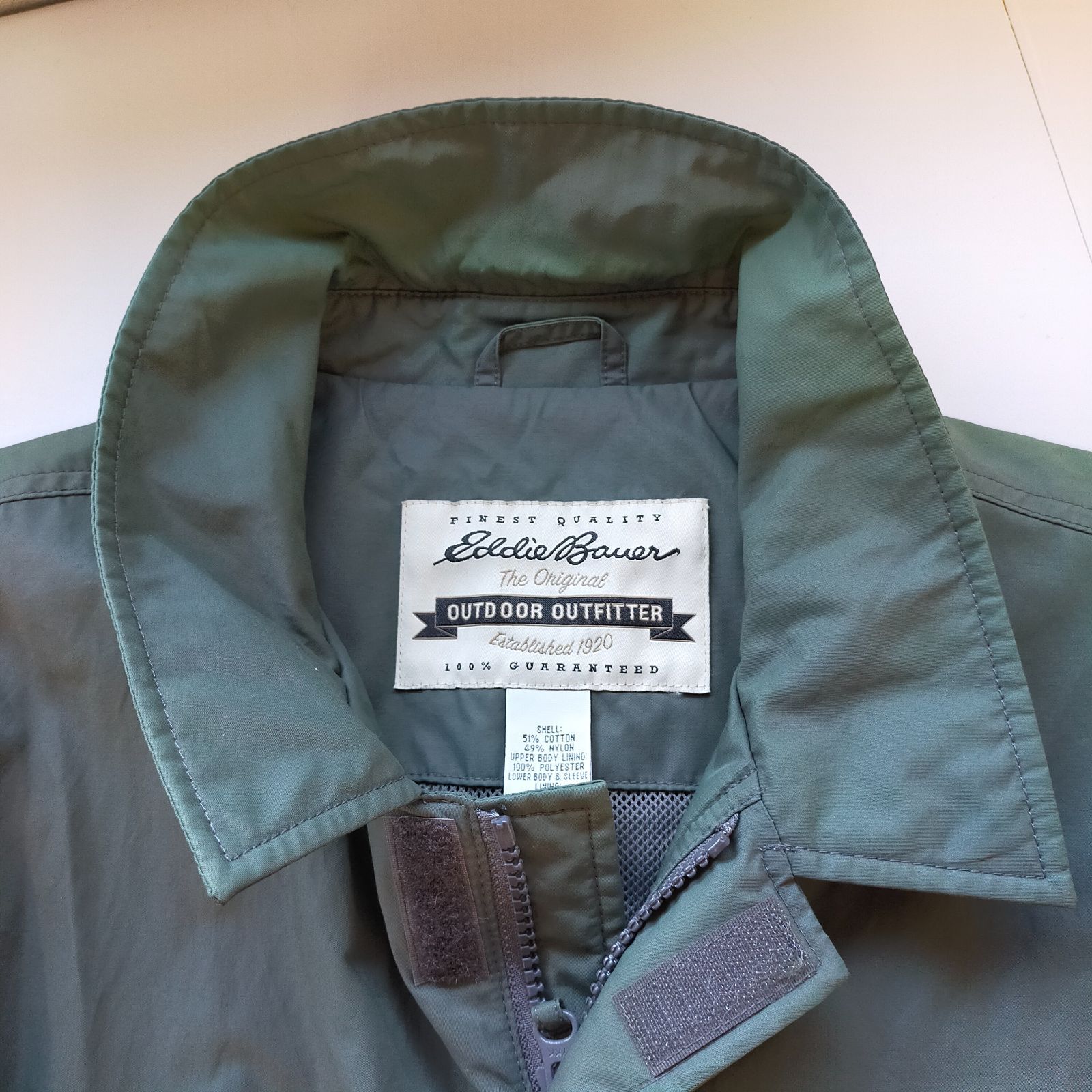 M12082 90s-00s 白タグ eddie bauer エディーバウアー L モッズコート 
