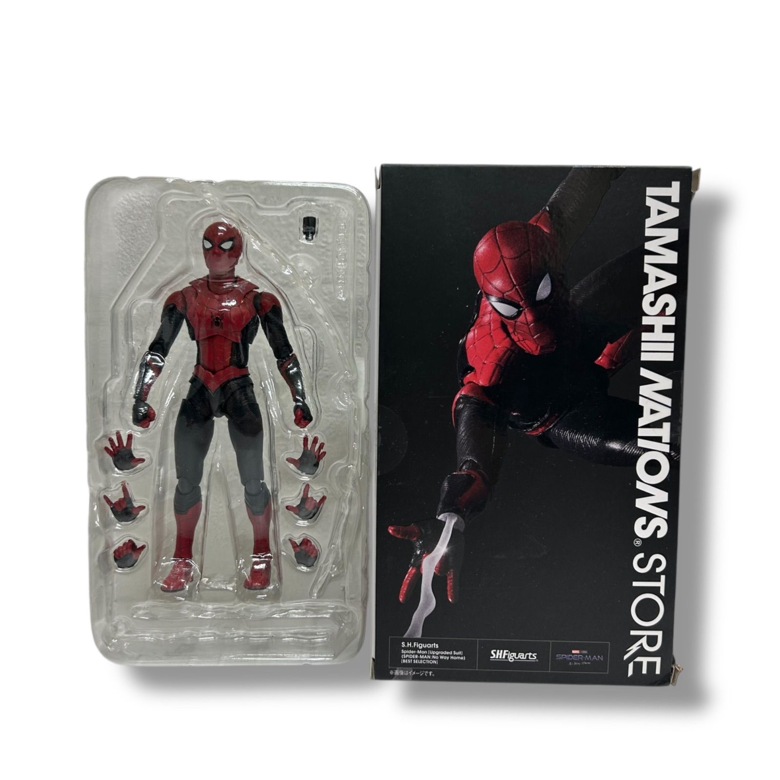 スパイダーマン［アップグレードスーツ］(スパイダーマン：ノー・ウェイ・ホーム）[BEST SELECTION] | ITEMS | TAMASHII  NATIONS STORE TOKYO | 魂ネイションズの直営フラッグシップショップ | 株式会社BANDAI SPIRITS 魂ストア限定商品 S.H.Figuarts スパイダーマン アップグレードスーツ