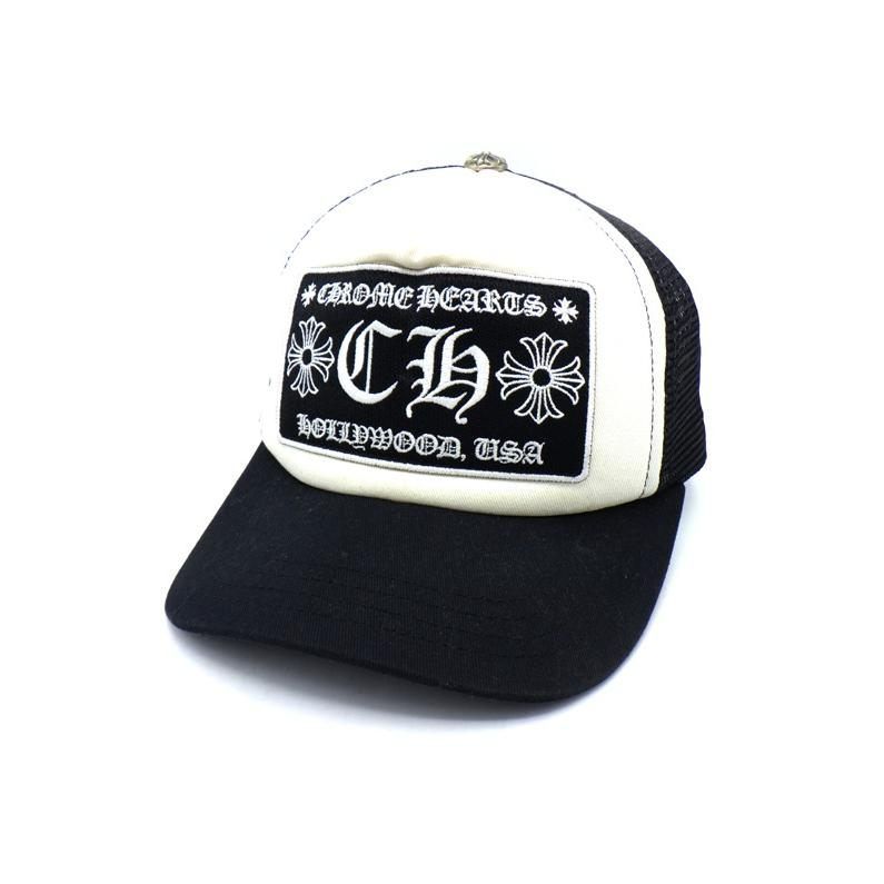 Chrome Hearts メッセージ刺繍 トラッカーキャップ クロムハーツ CHROME HEARTS 【 CH TRUCKER CAP 】 CH 刺繍 ワッペン