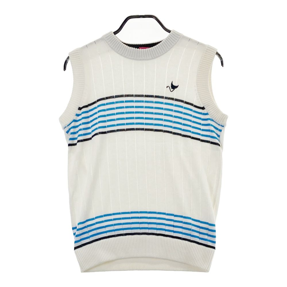 サイズ：M CLUNK クランク  ニットベスト  ホワイト系 [240101583592] ゴルフウェア メンズ ストスト