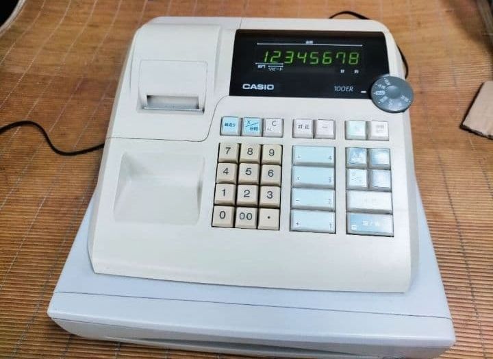カシオレジスター　100ER　簡単便利特殊　送料込　077210 Amazon.co.jp: 電子レジスター(4部門) 100ER : 文房具・オフィス用品