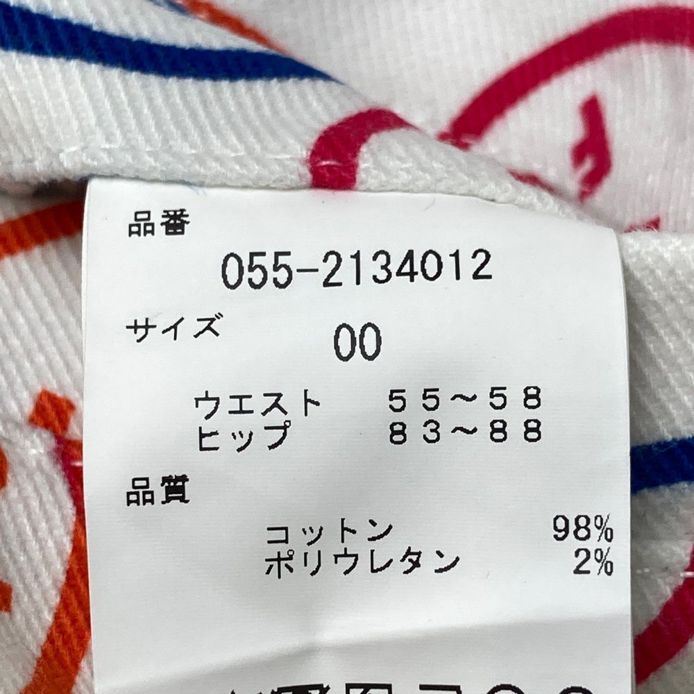 サイズ：00 PEARLY GATES パーリーゲイツ スカート 総柄 ホワイト系