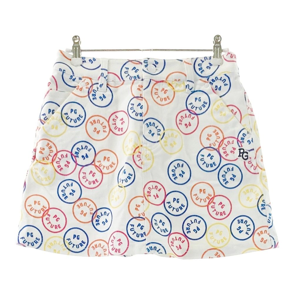 サイズ：00 PEARLY GATES パーリーゲイツ スカート 総柄 ホワイト系