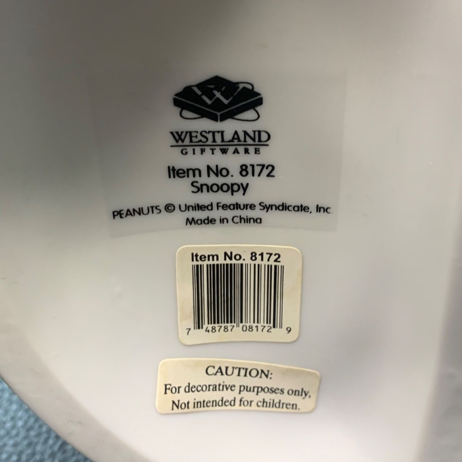 スヌーピー WESTLAND フィギュア 置物 陶器 ヴィンテージ - メルカリ