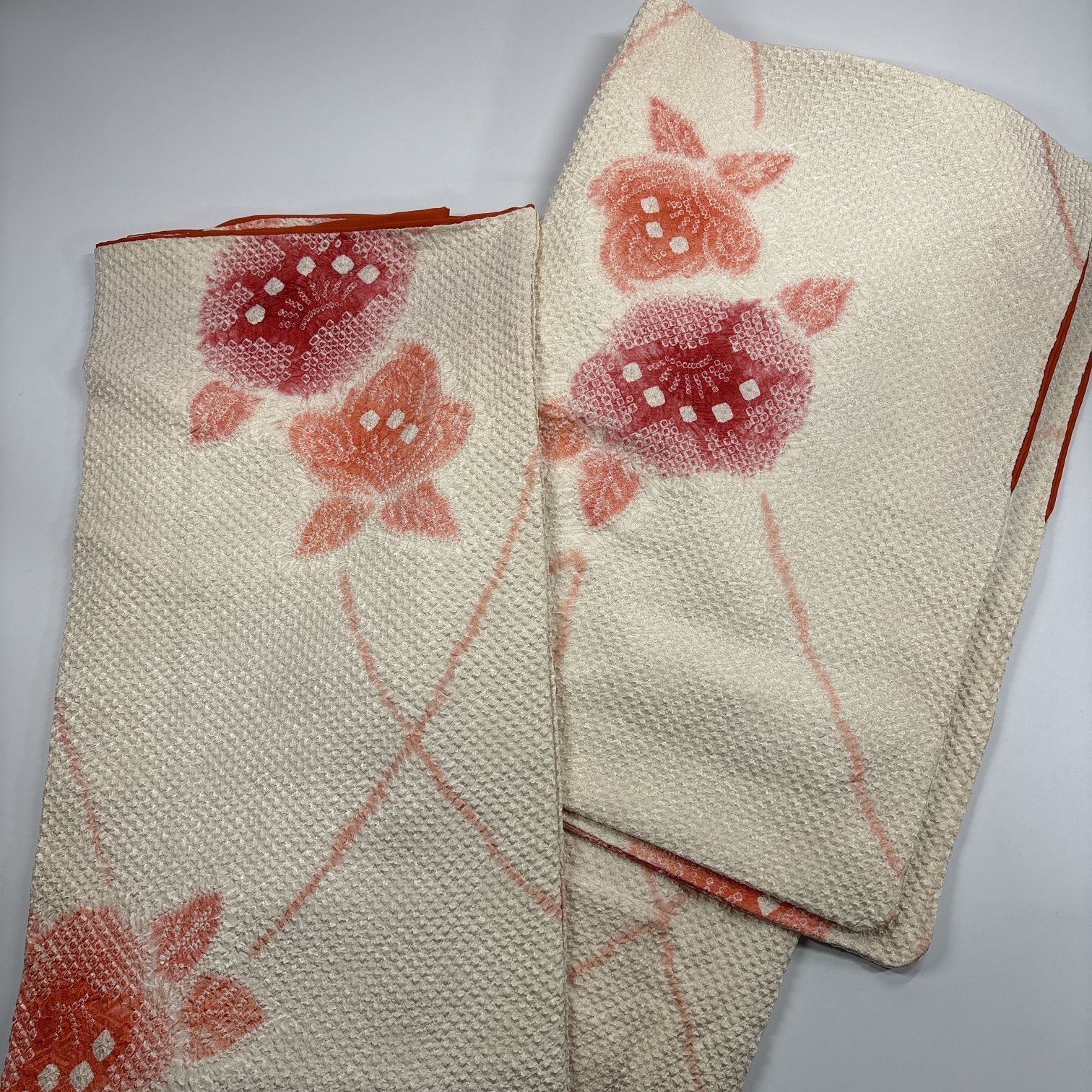 絞り 着物 4枚 正絹 着物まとめ売り 同梱購入歓迎 リメイク用 着付け