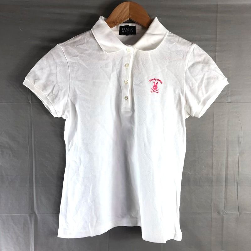パーリーゲイツ PEARLY GATES ポロシャツ フレンチスリーブ ロゴ刺繍