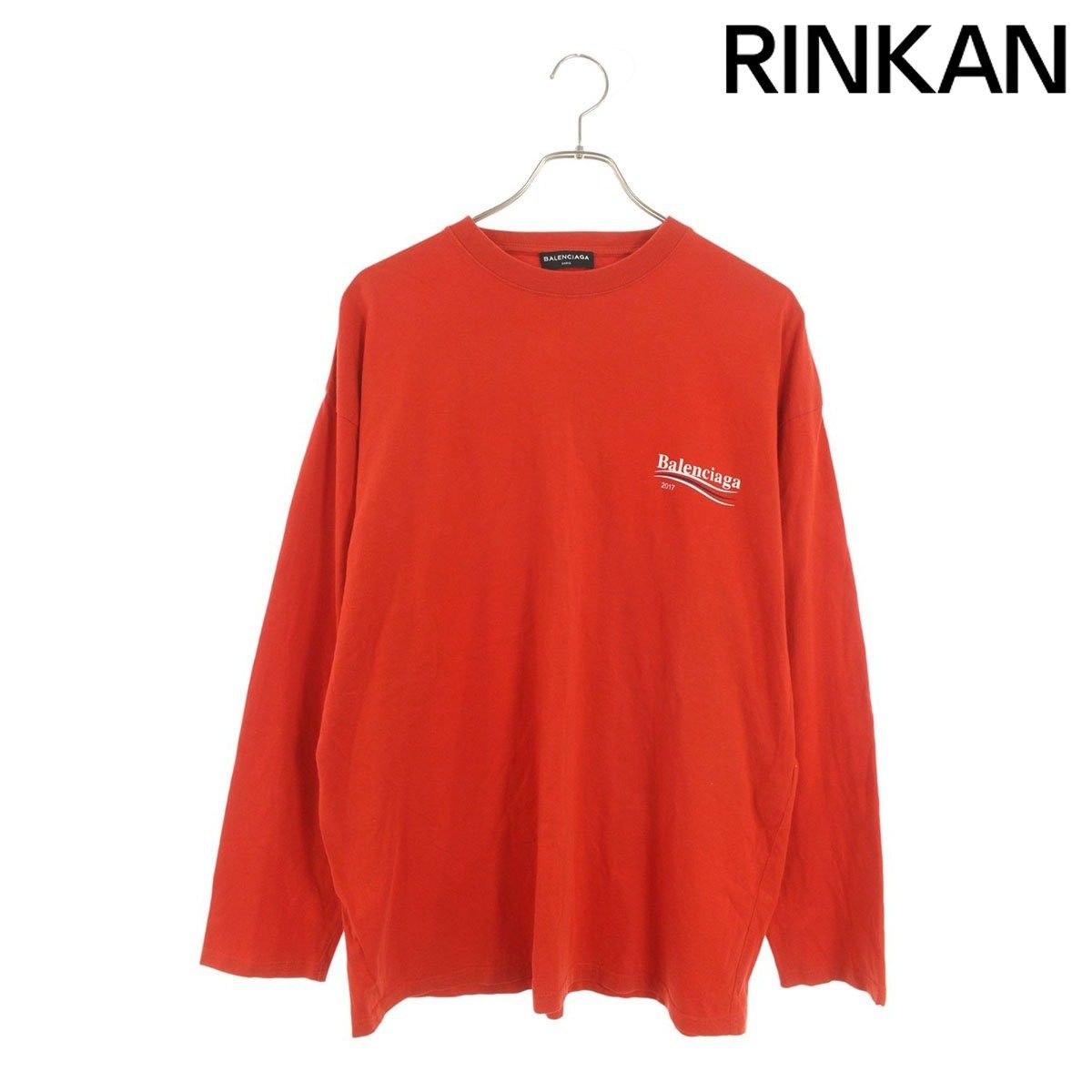 バレンシアガ 485976 TWK28 キャンペーンロゴ長袖カットソー メンズ L
