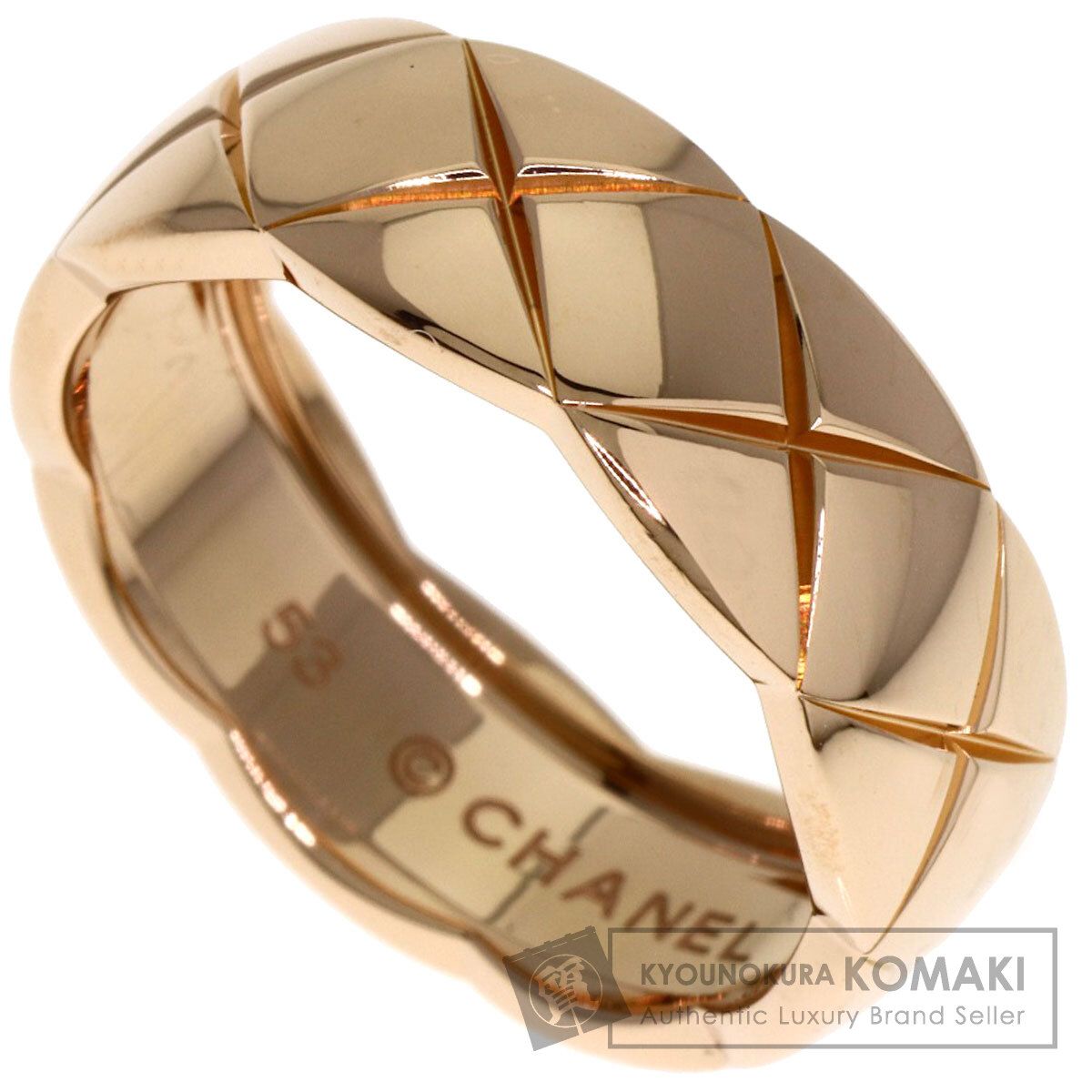 CHANEL シャネル ココクラッシュ ミディアム 53 リング 指輪 K 18 PG レディース