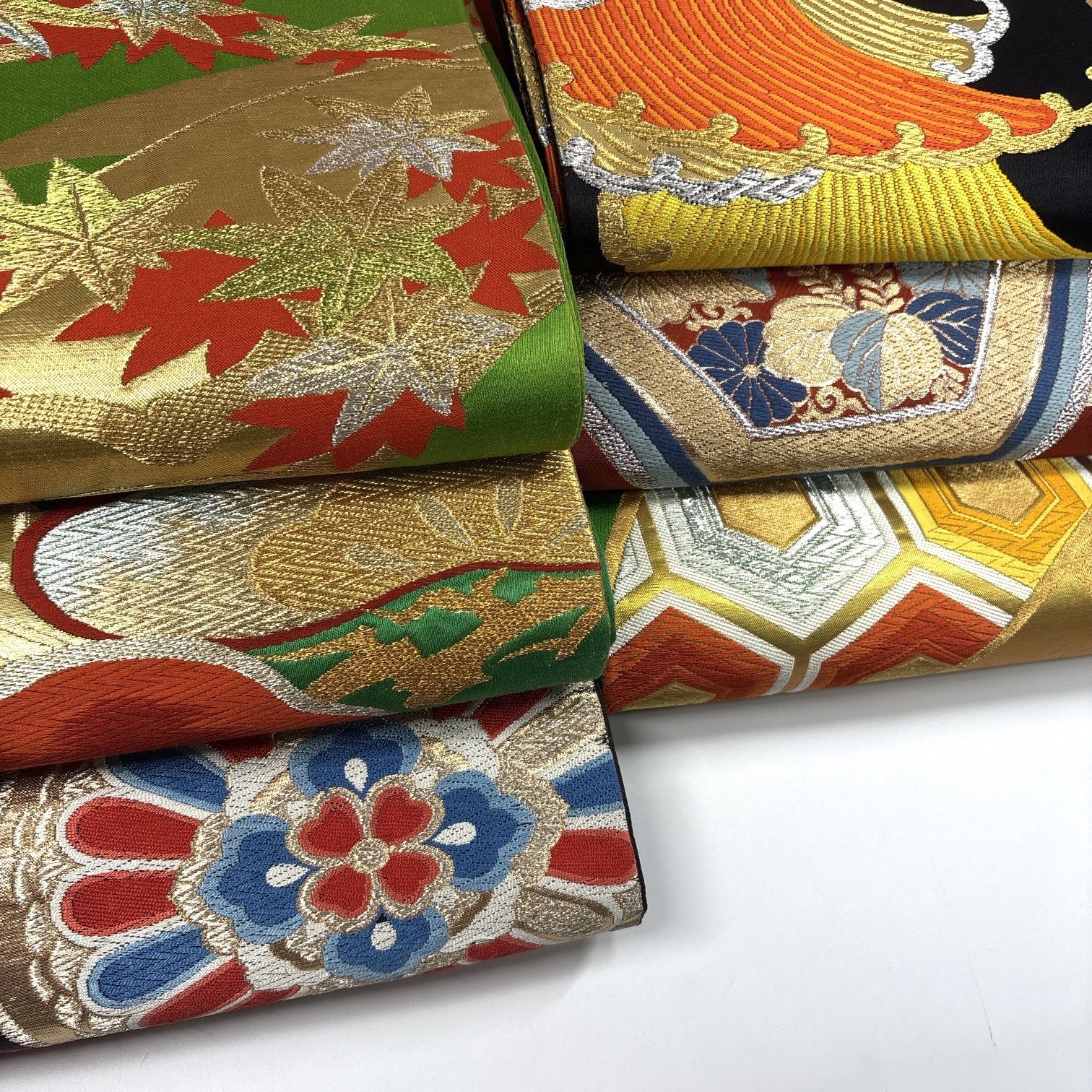袋帯 6枚 正絹 帯まとめ売り 同梱購入歓迎 リメイク用 着付け練習用