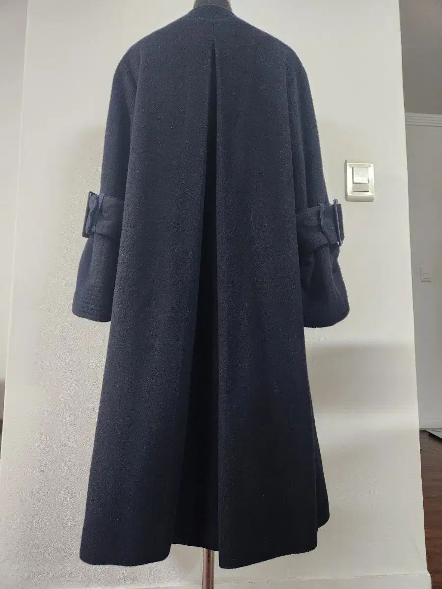 ネイビー ロング オンライン コート