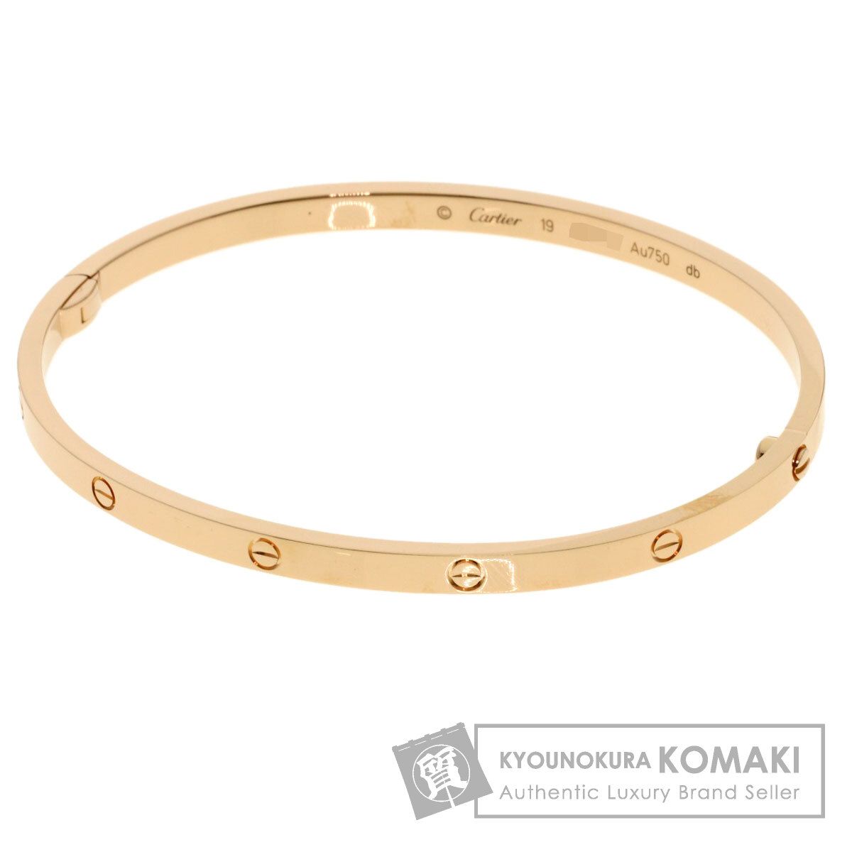 【のり】Cartier ラブブレスsm Au750 サイズ19 CARTIER カルティエ ラブブレス SM #19 ドライバー無し ブレスレット