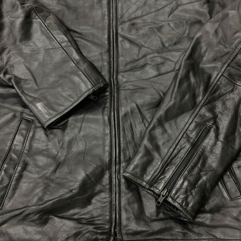 CHAPS DENIM チャップスデニム シングルライダースレザージャケット