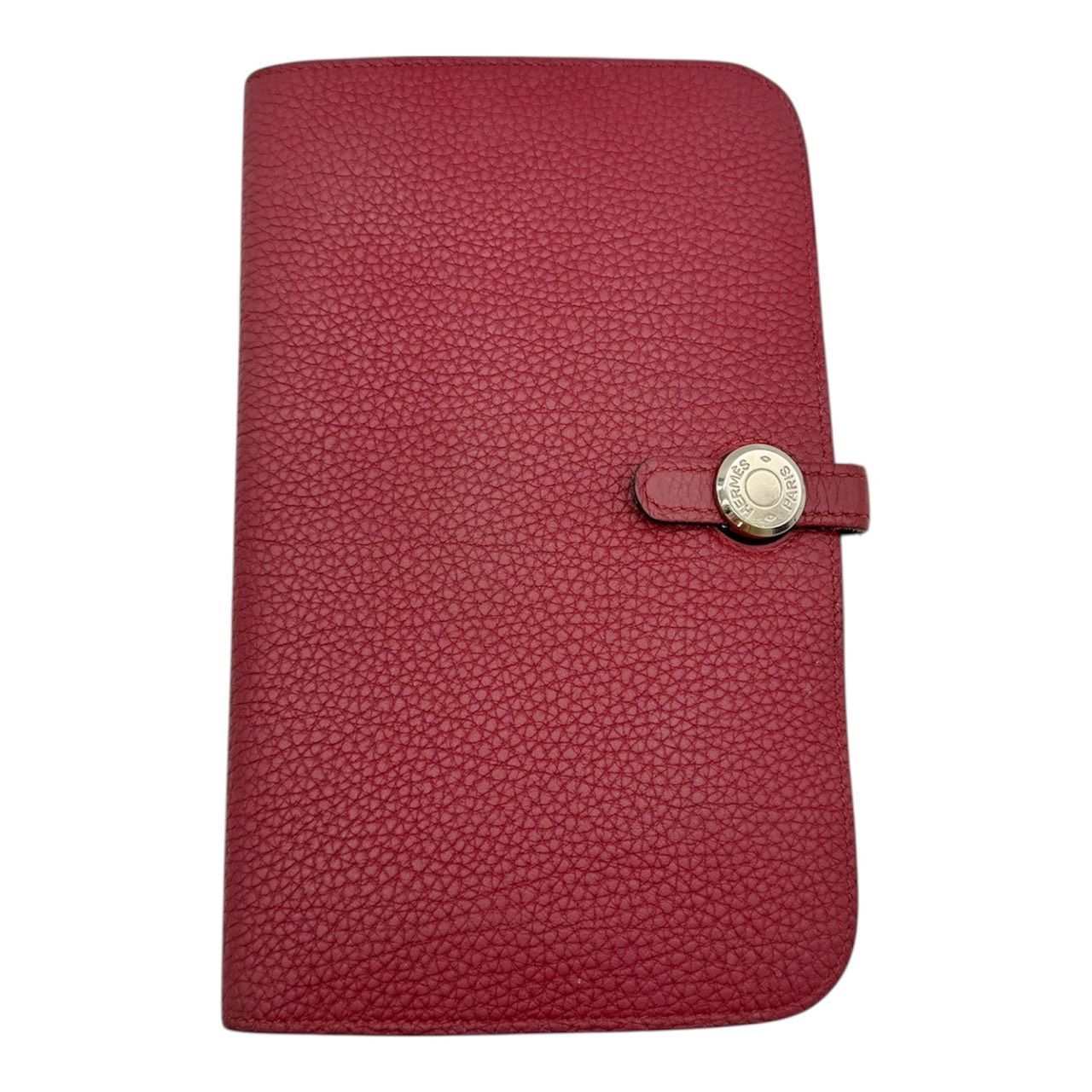 ◇HERMES エルメス ドゴンデュオ ドゴンGM ウォレット TOGO トゴ Rouge