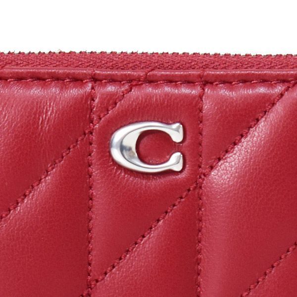 COACH カードケース ケース ピンク キルティング レザー Cロゴ COACH カードケース コインケース ピンク キルティング レザー Cロゴ