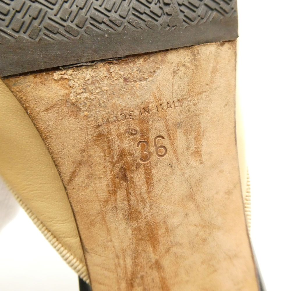 CHANEL シャネル ミュール 36 22.5cm サンダル ココマーク リボン