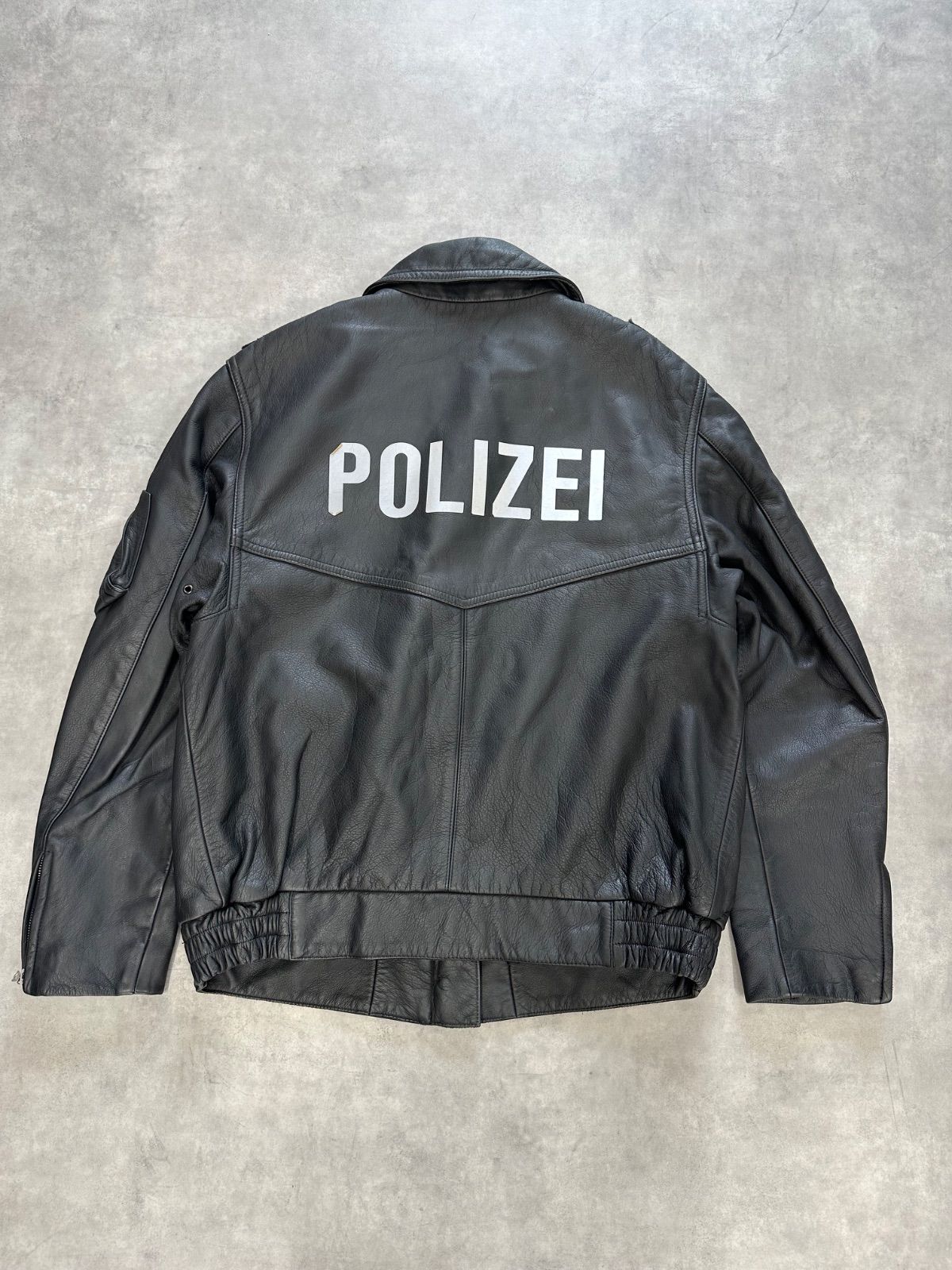 POLIZEI ドイツ警察 レザージャケット ポリスジャケット ライダース 90s ドイツ警察 