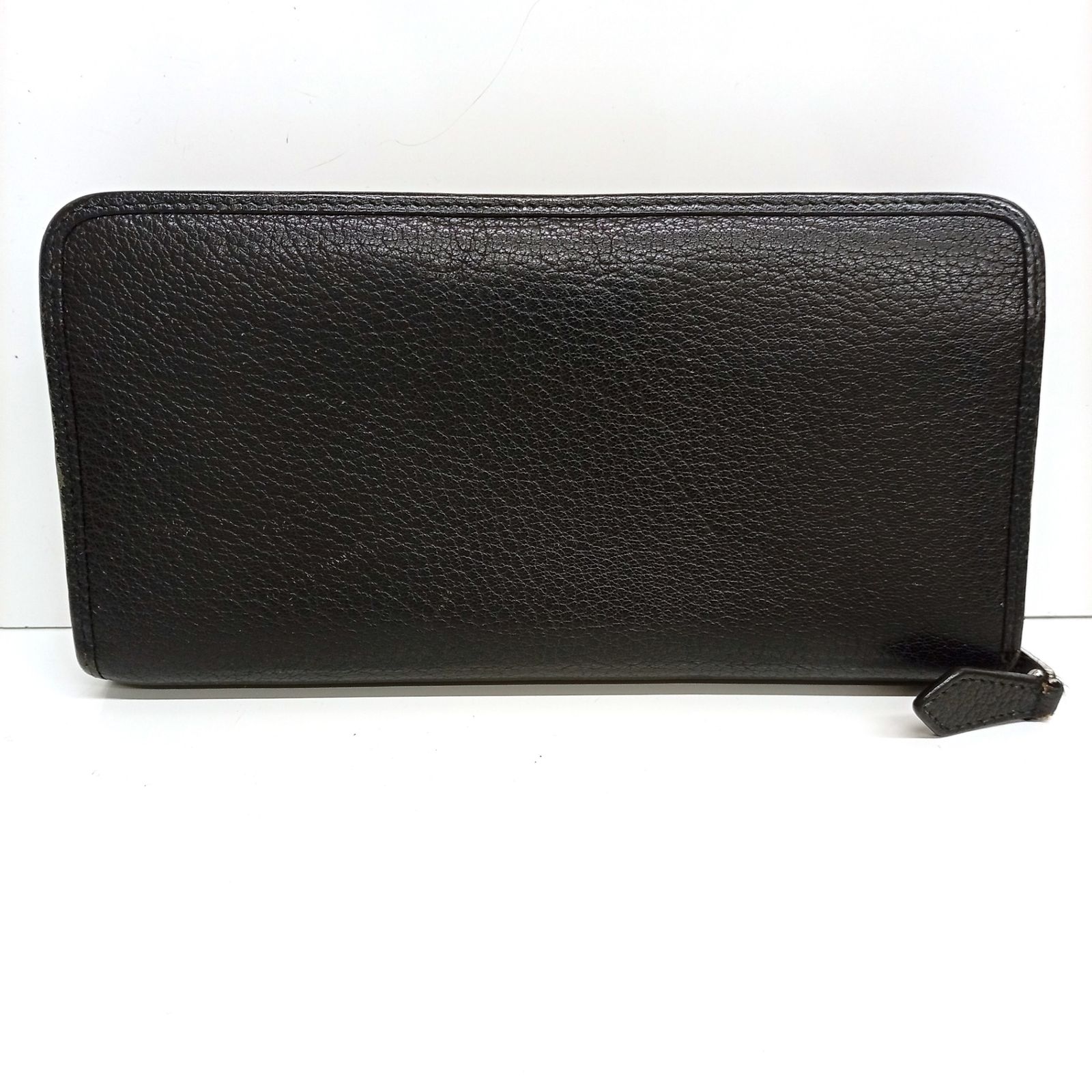 ★良品★LOEWE ラウンドファスナー 長財布 アナグラム リネン レザー 黒 LOEWE（ロエベ） ラウンドファスナー 長財布 PUZZLE EDGE ZIPPED