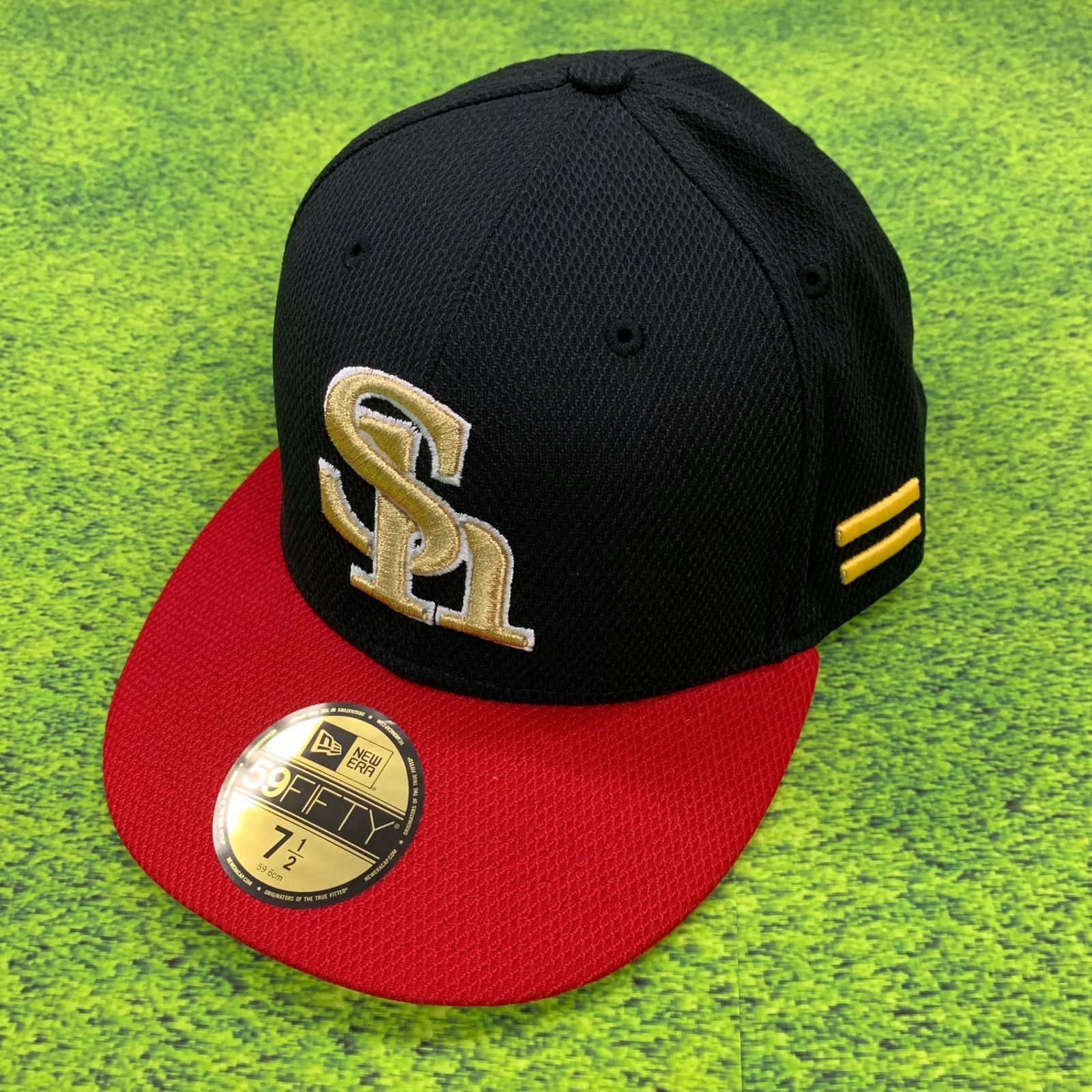 福岡ソフトバンクホークス　プロコレクション　ニューエラキャップ　NPB80周年　7　1/2 H-4445