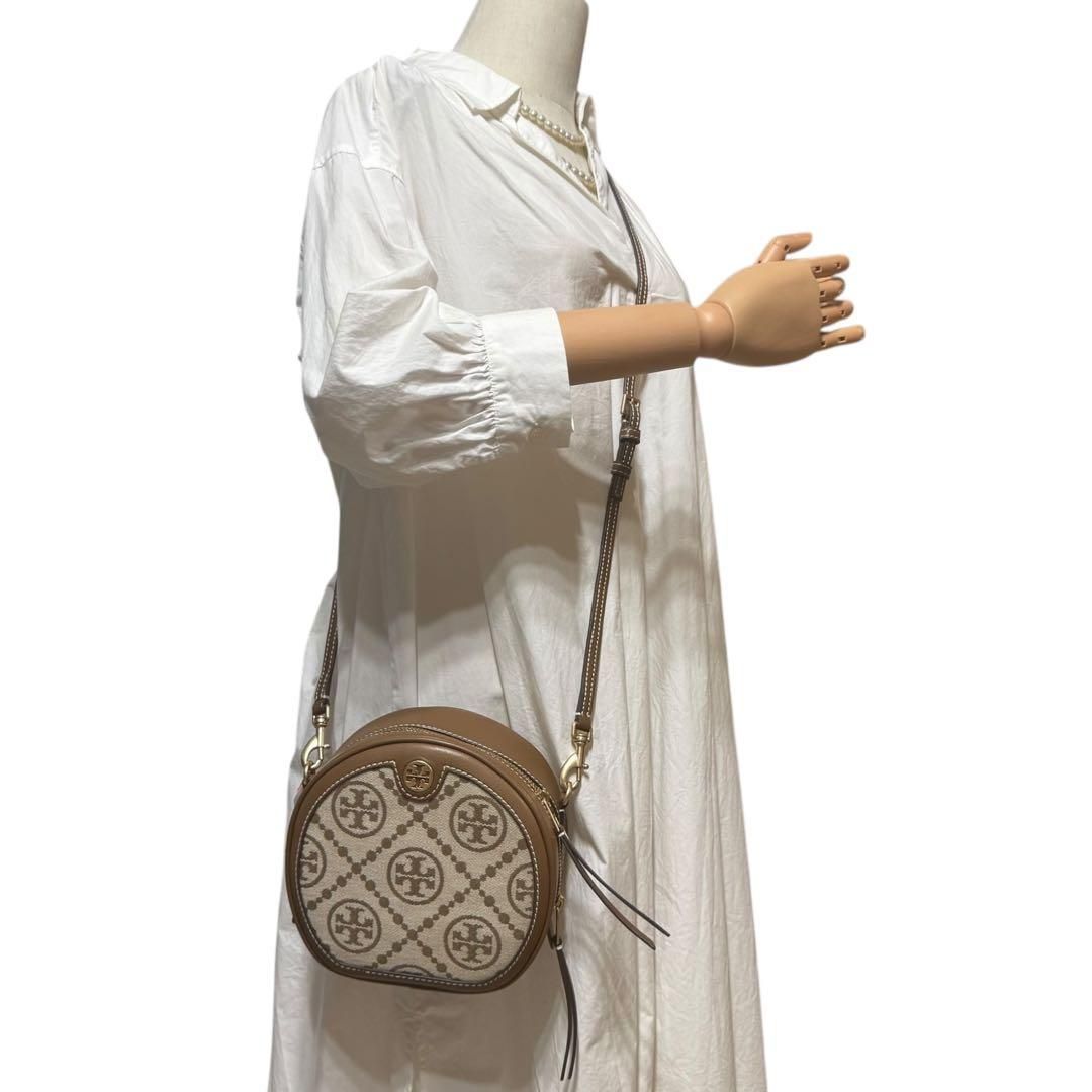 archive Tory Burch Hazelnut shoulder bag Tモノグラム トリーバーチ 